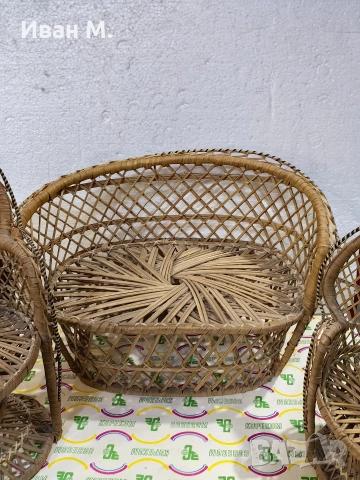 Ратанов комплект за кукли, снимка 9 - Кукли - 52813620