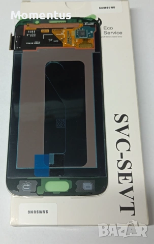 Оригинален дисплей Samsung Galaxy S6 SM-G920F SERVICE PACK Gold, снимка 2 - Резервни части за телефони - 53670960