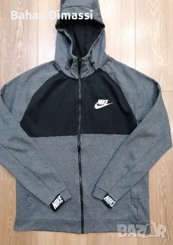 Nike Fleece Суичър мъжки Оригинален , снимка 2 - Спортни дрехи, екипи - 48709376