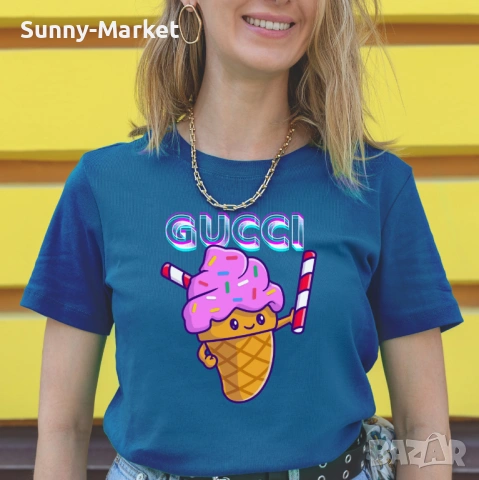 GUCCI Дамски мъжки и детски тениски с къс ръкав XS-6XL