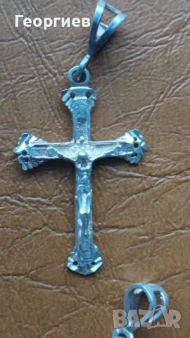 Сребърни кръста,Кръста с емайл и иконки медальони Р, снимка 2 - Други ценни предмети - 42012567