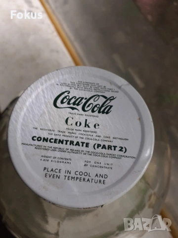 Coca Cola - Стар индустриален буркан от концентрат Кока Кола, снимка 2 - Антикварни и старинни предмети - 53377870