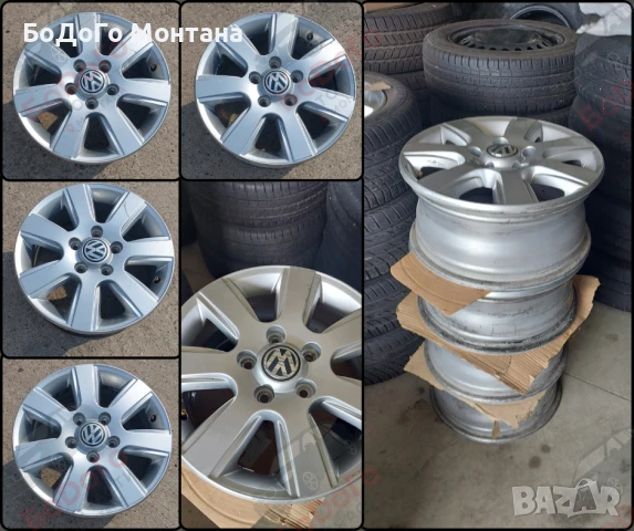 Оригинални алуминиеви джанти за VW Amarok / Crafter – 16", снимка 1