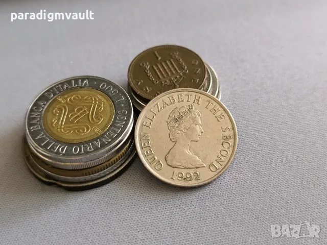 Монета - Остров Джърси - 10 пенса | 1992г., снимка 2 - Нумизматика и бонистика - 50291411