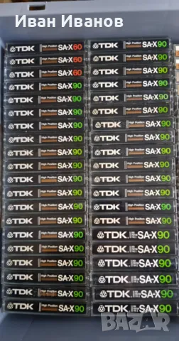 TDK SA-X аудиокасети записани