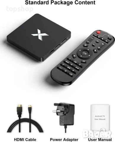 НОВ тв бокс НА БЪЛГАРСКИ P297 TV Box Quad-Core CPU 4GB RAM 32GB ROM 2.4Ghz/5.0Ghz WiFi 10/100M, снимка 13 - Плейъри, домашно кино, прожектори - 50501823