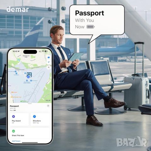 Smart Tag (4 броя) Combo за Apple iOS: Включително безплатен калъф за паспорт Luxor, снимка 4 - Аксесоари за Apple - 46648005