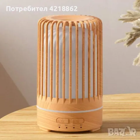 Ултразвуков дифузер за етерични масла в клетка за птици | Капацитет 150 ml, USB захранване, 7-цветни, снимка 4 - Други - 47077930