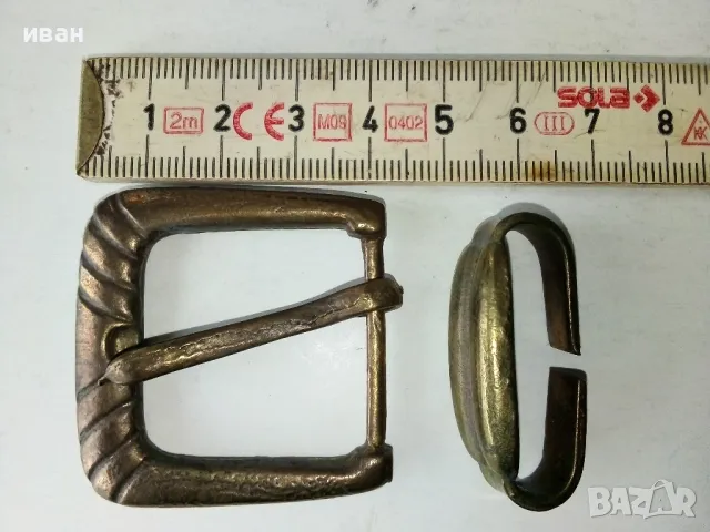 Стара метална катарама за колан., снимка 4 - Други ценни предмети - 50196603