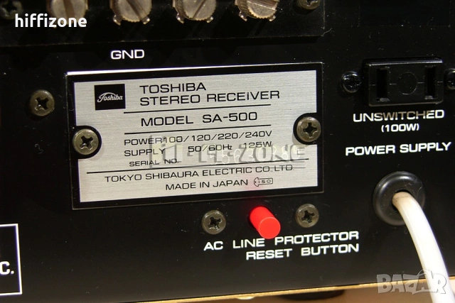 Ресивър   Toshiba sa-500 , снимка 9 - Ресийвъри, усилватели, смесителни пултове - 54040881
