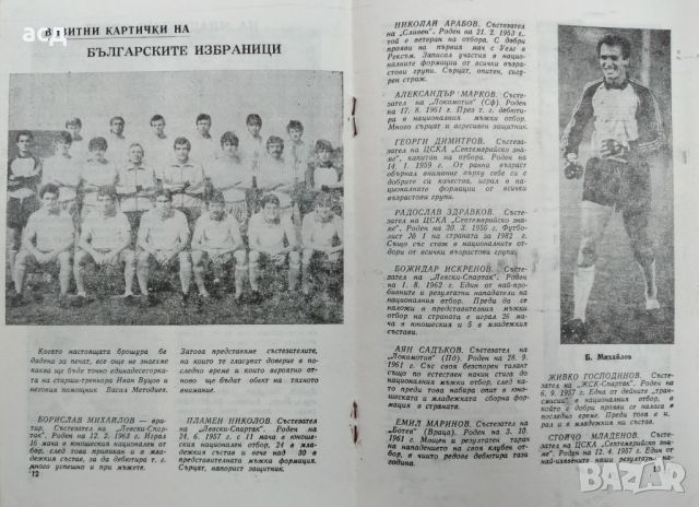 Футболна програма България - Уелс 1983 , снимка 2 - Нумизматика и бонистика - 46672283