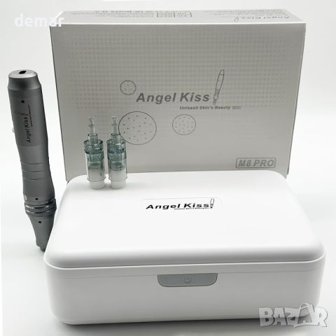 Angel Kiss M8 Pro Microneedling Pen Professional, 6 касети и калъф, снимка 7 - Други - 46633952