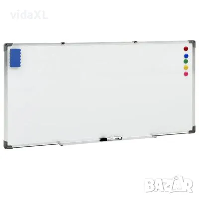 vidaXL Магнитна дъска, бяла, 110x60 см, стомана (SKU:150737), снимка 1 - Друго - 48287510