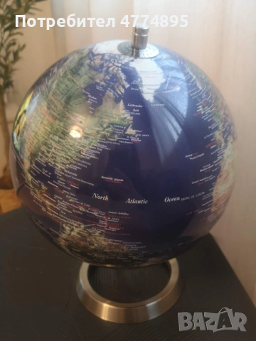 Луксозен глобус 25 см – стилен, образователен, декоративен, снимка 3 - Декорация за дома - 54030385