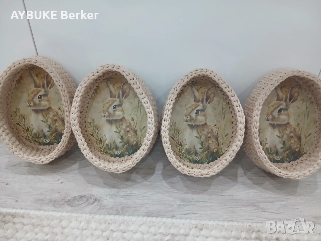 Ръчно изработени великденски кошнички., снимка 18 - Други - 54024569