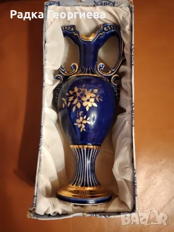 Чешка порцеланова ваза, снимка 3 - Вази - 49910447
