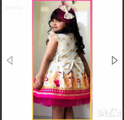 Нова рокля Барби , снимка 3 - Детски рокли и поли - 45024484