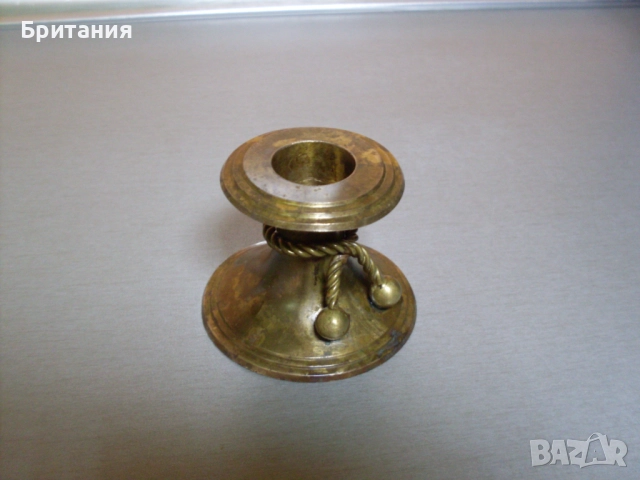 Бронзов свещник., снимка 2 - Декорация за дома - 52921447