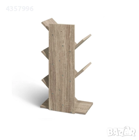 Декоративна етажерка, 5 рафта, Дърво, Бежов, снимка 2 - Етажерки - 51998045