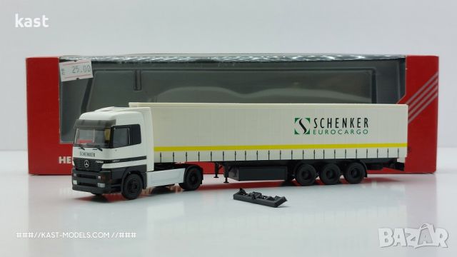 KAST-Models Умален модел на Mercedes Actros Mp1 HERPA 1/87, снимка 1 - Колекции - 45975507