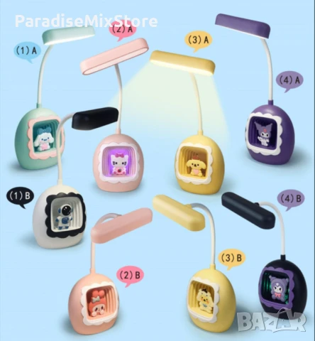 Детска LED настолна лампа с фигурки – забавна светлина за мечтатели, снимка 1