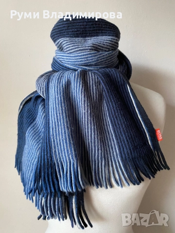 Мъжки шал Hugo Boss, снимка 3 - Шалове - 52788766
