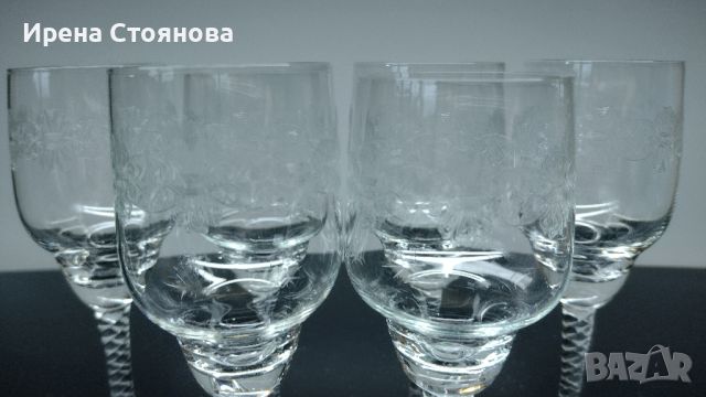 Комплект 6 чаши за ракия, кристалин Bohemia. , снимка 12 - Чаши - 45718775