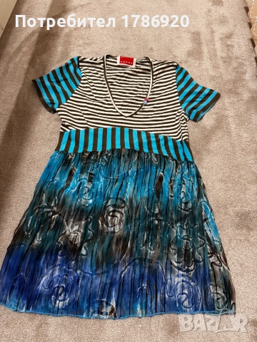 Флорална тениска с райета - Sweater House 🌸