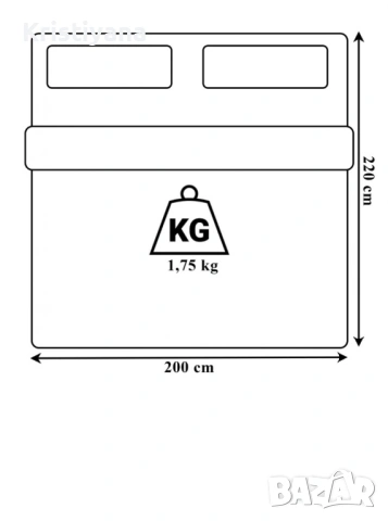 Целогодишен олекотен юрган 200х220 см - Топлина и комфорт за зимата, снимка 2 - Олекотени завивки и одеяла - 53283027