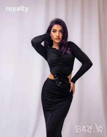 Стилна черна рокля