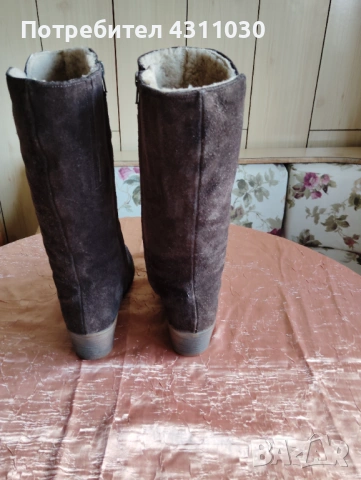 Топли ботушки Clarks  40 номер от естествена кожа, снимка 4 - Мъжки ботуши - 53392445