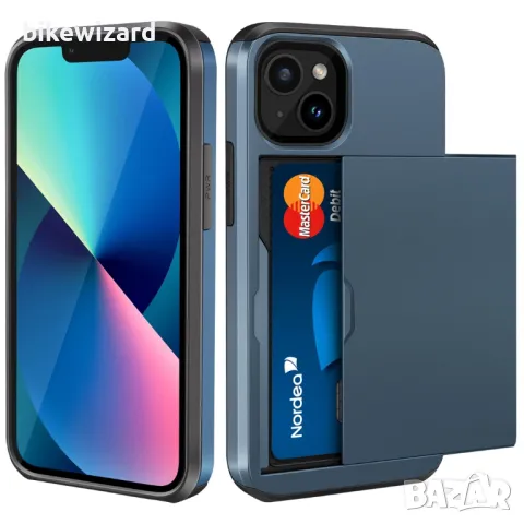 Кейс за iPhone 13 Mini с държач за карти НОВ