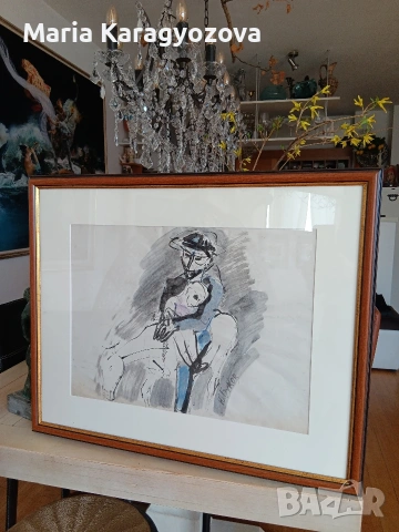 Картина на Юрий Буков, оригинал, подписана, рамкирана, снимка 4 - Картини - 53825161