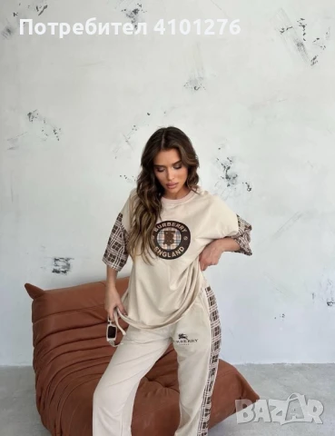 Памучен екип Burberry , снимка 1