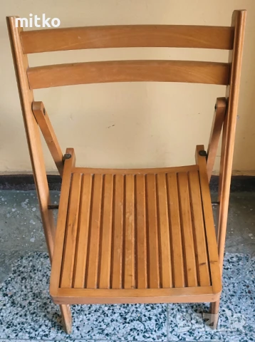 Сгъваем стол от бук, снимка 2 - Столове - 51392693