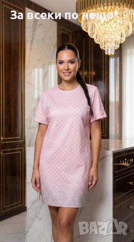 Gucci Дамска Къса Рокля С Къс Ръкав Гучи - Налични Различни Цветове Код SK978, снимка 3 - Рокли - 53730468