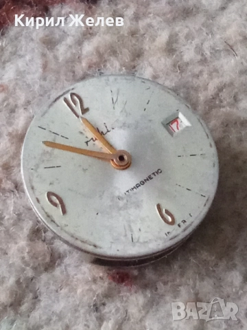 Механизъм с циферблат от стар ръчен часовник 52117, снимка 6 - Мъжки - 52270109