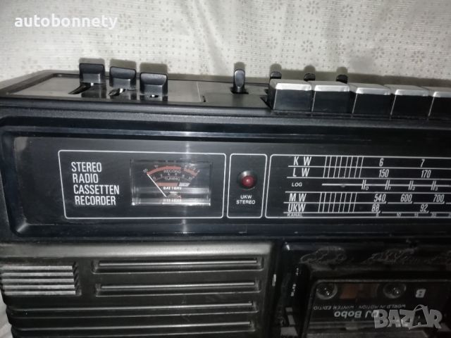 Ретро стерео касетофон, Ретро Радио SANWA, снимка 3 - Радиокасетофони, транзистори - 45092724
