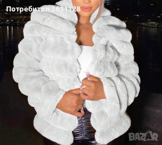 Бяло зимно палто , снимка 3 - Палта, манта - 53131492