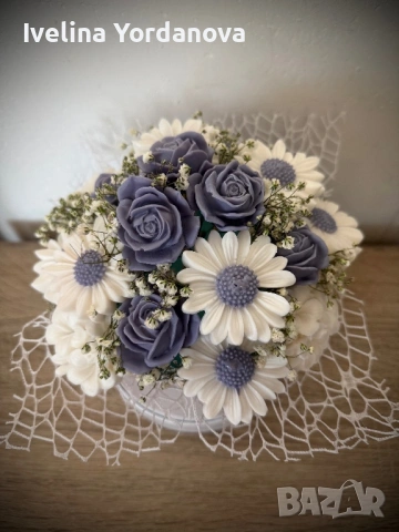 Букет от сапунени цветя 