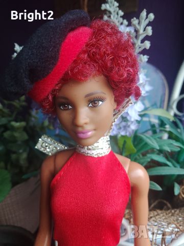 Барби афро с червена коса, снимка 2 - Кукли - 46040238