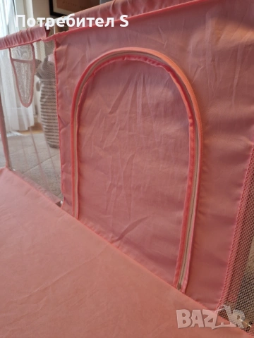 Голяма детска кошара за игра с баскетболен кош (130х190 см), снимка 3 - Кошарки - 53676269