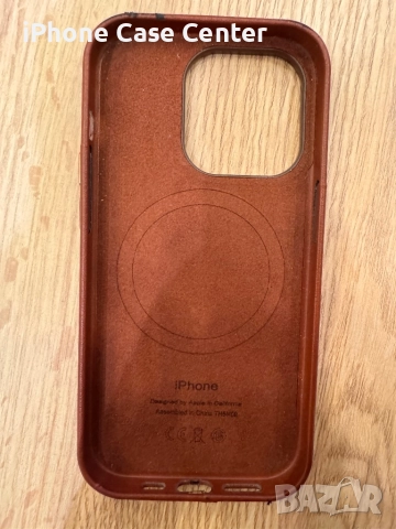 Iphone 14 Pro Genuine Leather Apple Case, снимка 5 - Калъфи, кейсове - 52795676