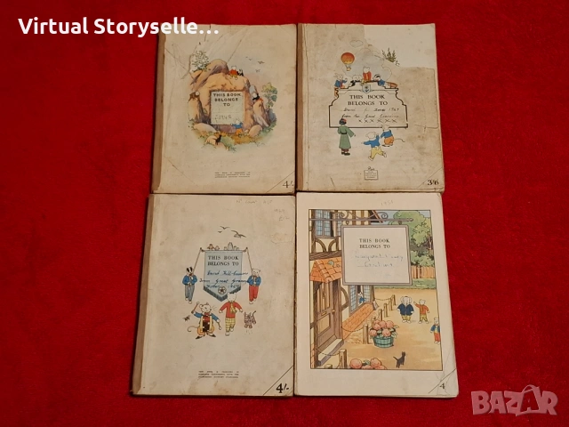 The Rupert Book 1947, 1948, 1949, 1951 Daily Express колекционерски стари детски книги