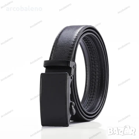 Мъжки кожени колани от изкуствена кожа с метална катарама 120см, 12 модела , снимка 13 - Колани - 51058285