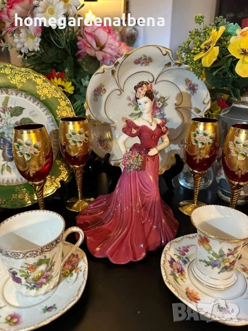 ✨ Колекционерска порцеланова фигурка Coalport England “Jenny” (1997), снимка 11 - Колекции - 54288870
