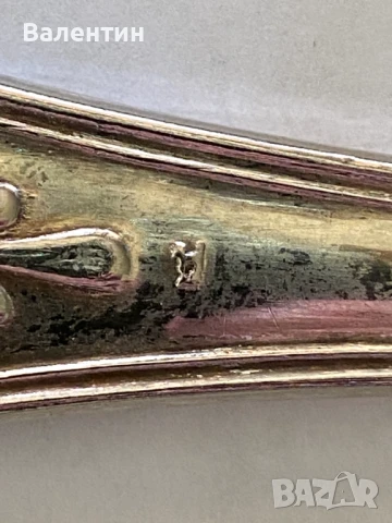 #0011# Комплект прибори за хранене за 6 души. Винтидж. Италия. Неръждаема стомана/посребрена., снимка 7 - Прибори за хранене, готвене и сервиране - 50685408