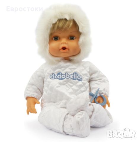 Кукла Cicciobello Snowman, плачеща кукла с зимно облекло, 42 см, снимка 2 - Кукли - 45649972
