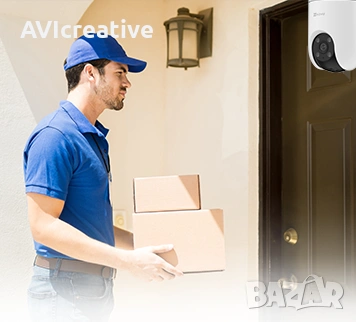 EZVIZ C8C външна камера, цветно нощно виждане, завъртане/накланяне 360°, WiFi, 1080p,, снимка 8 - IP камери - 53921470