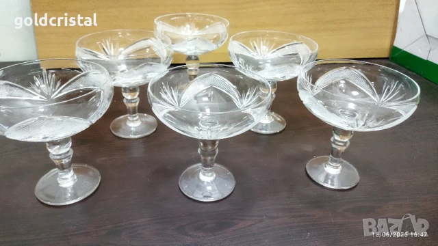 кристални чаши серия рамона, снимка 11 - Антикварни и старинни предмети - 13826122